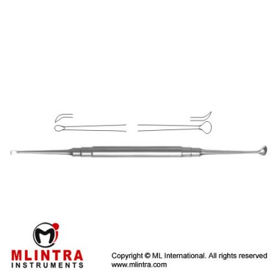Molt Bone Curette Round Handle Stainless Steel, 19 cm - 7 1/2"